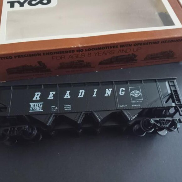 TYCO Hopper Car Non-Operating Reading Ho Scale with Box (No.344A) Train - Picture 4 of 10